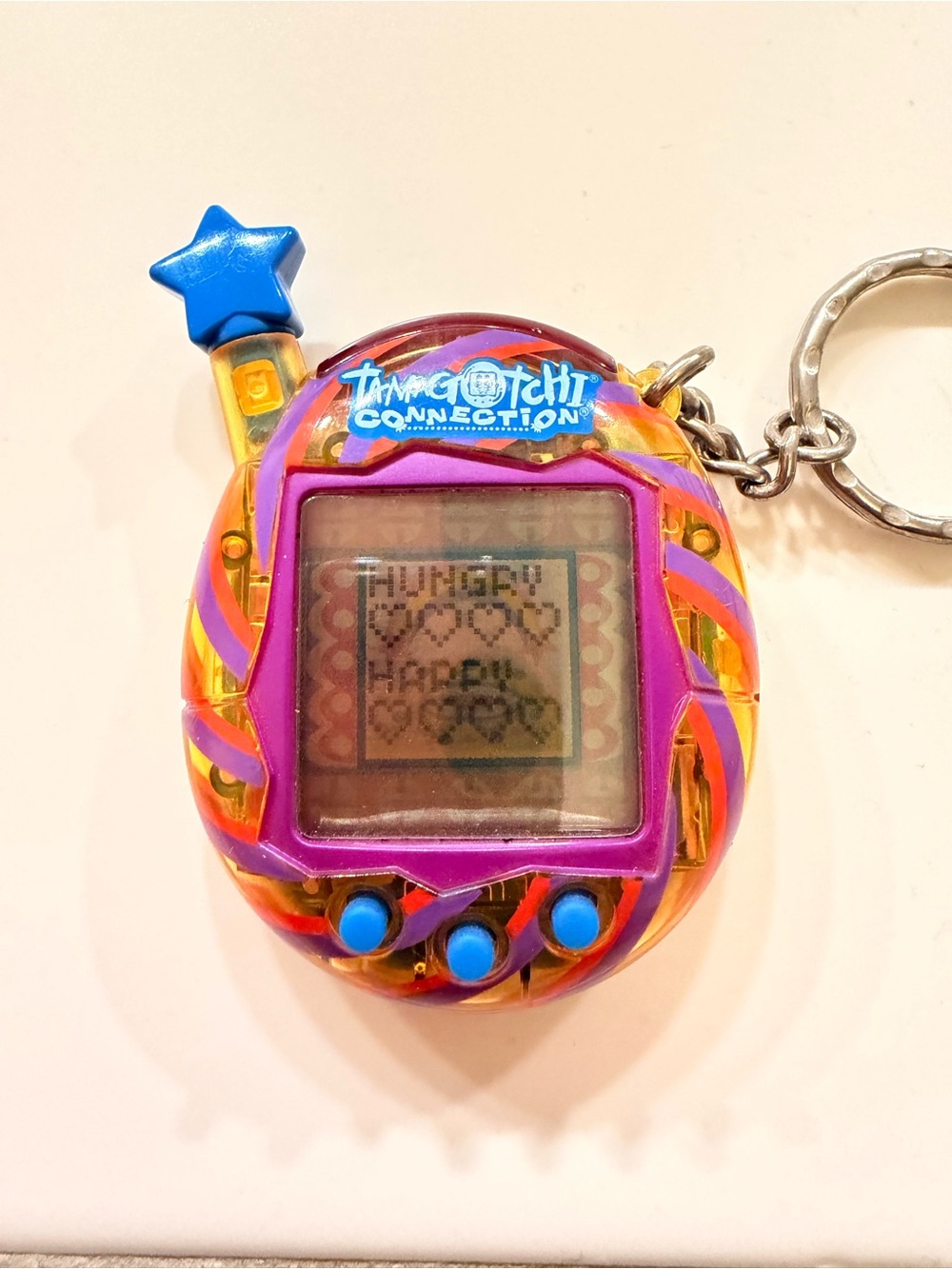 Tamagotchi Connection Virtual Pet Keychain - Multicolor